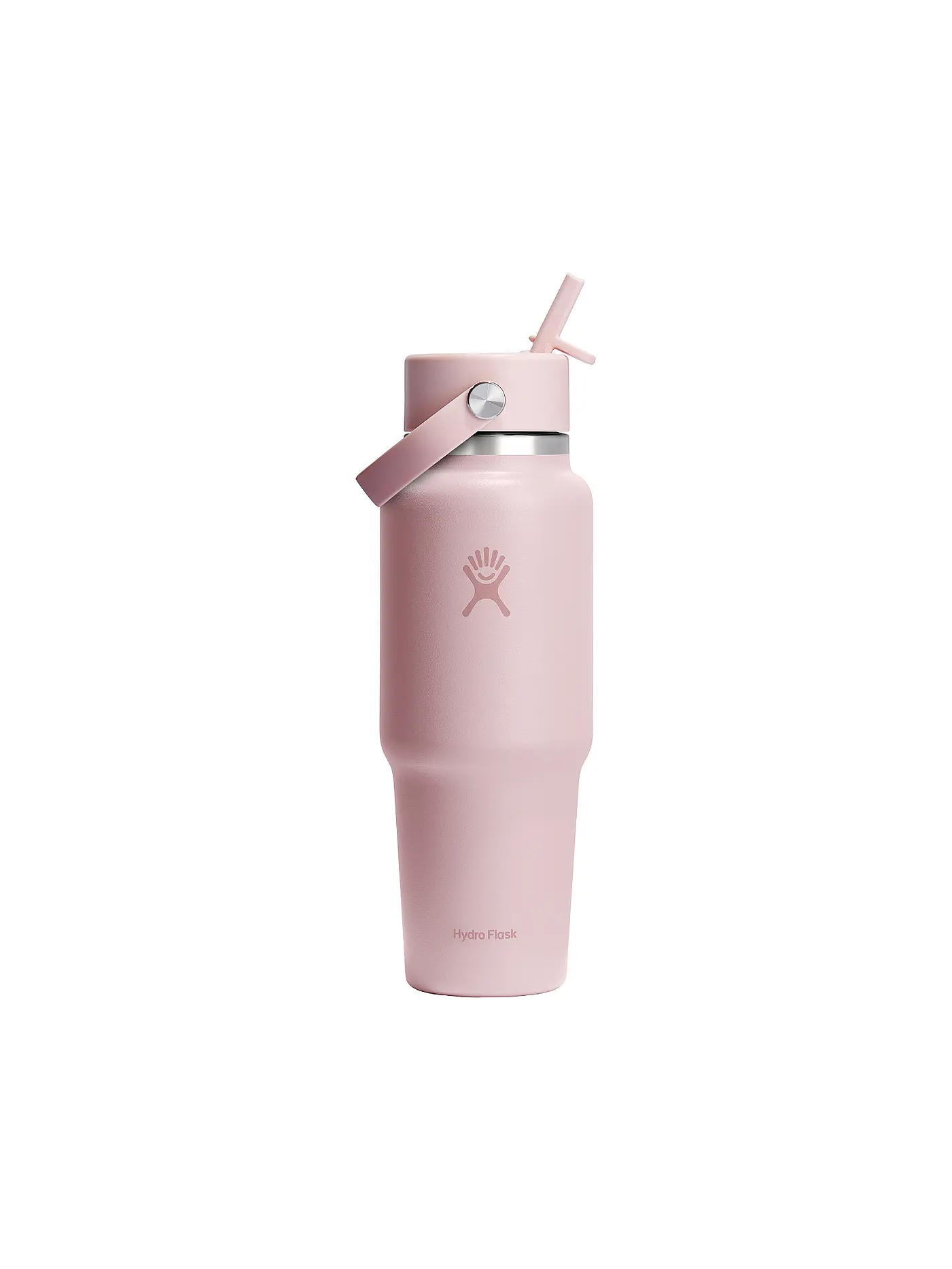 HYDRO FLASK | Trinkflasche 32oz Wide Mouth Travel Bottle with Flex Straw Cap | rosa